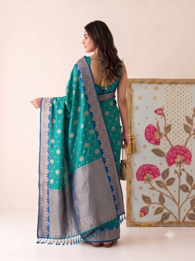 Devanshi By Ast Silk Fabric Elegant Border Saree